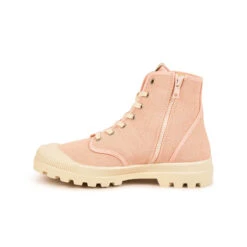 Pataugas -Pataugas BOOTS FEMME OG MID ZIP ROSE PALE 628347 300 3